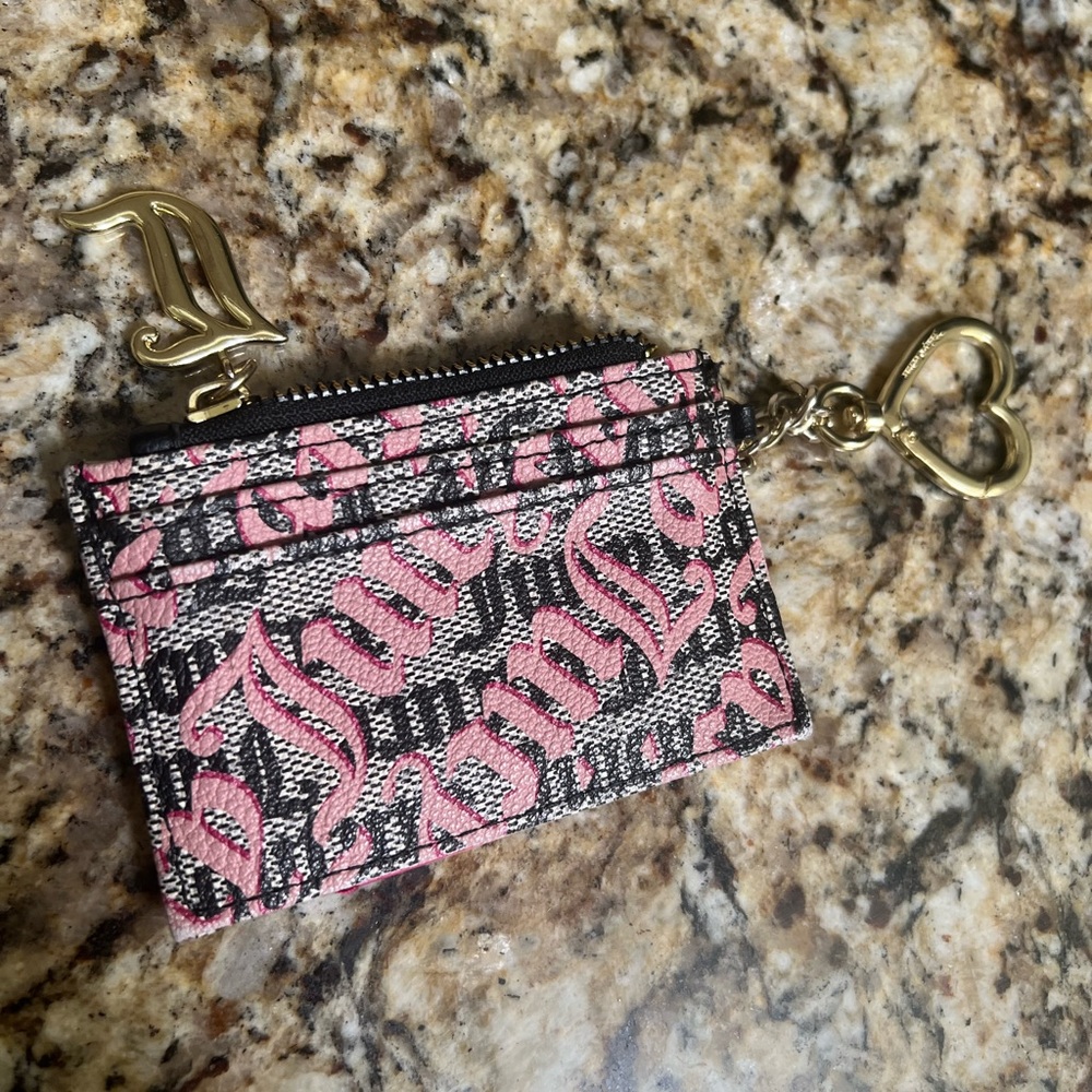 Juicy couture Pink and Black Card Holder